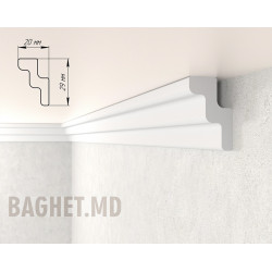 Decorative ceiling plinth made of Plastic Articol: 292-20-01| Baghet.md