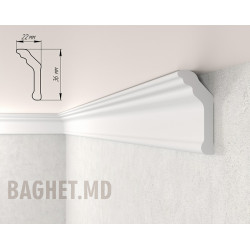 Decorative ceiling plinth made of Plastic Articol: 362-20-01| Baghet.md