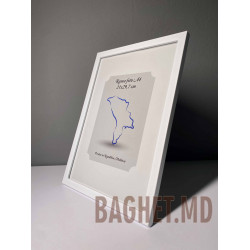Buy A4 size photo frame (21x29.7cm) Aurelia White colour online at Baghet.md