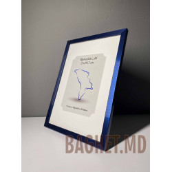 Buy A4 size photo frame (21x29.7cm) Valentina Blue colour online at Baghet.md