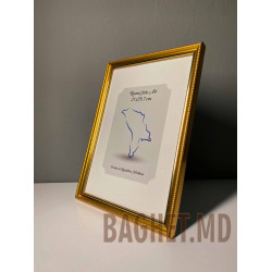 Buy A4 size photo frame (21x29.7cm) Gabriella Gold colour online at Baghet.md
