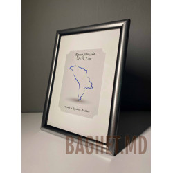 Buy A4 size photo frame (21x29.7cm)  Rafaela Grey colour online at Baghet.md