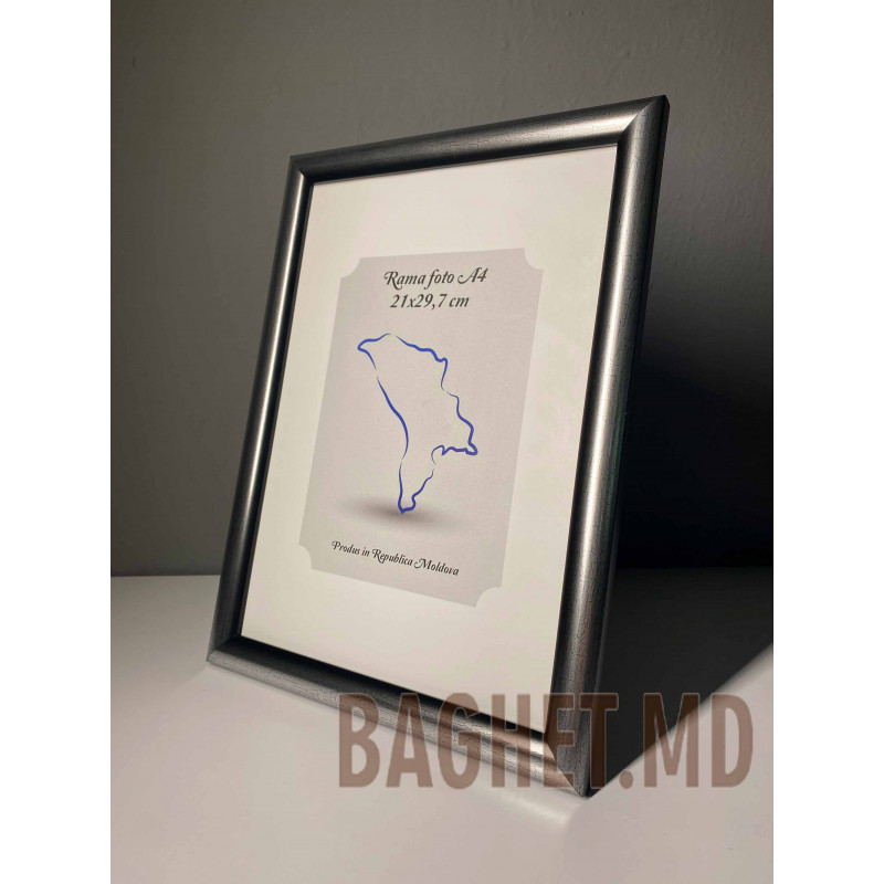 Buy A4 size photo frame (21x29.7cm)  Rafaela Grey colour online at Baghet.md