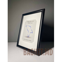 Buy A4 size photo frame (21x29.7cm) Giselle Black colour online at Baghet.md