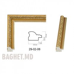 Plastic Frame Art.No: 29-02-06 Gold at 0,98 USD | Baghet.md