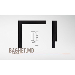 Plastic Moulding for frames Art.No: 20-04-02 (black) at 2,15 USD | Baghet.md