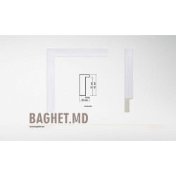 Пластиковый багет Art. 20-04-03 (белый) по 2,15 USD на Baghet.md