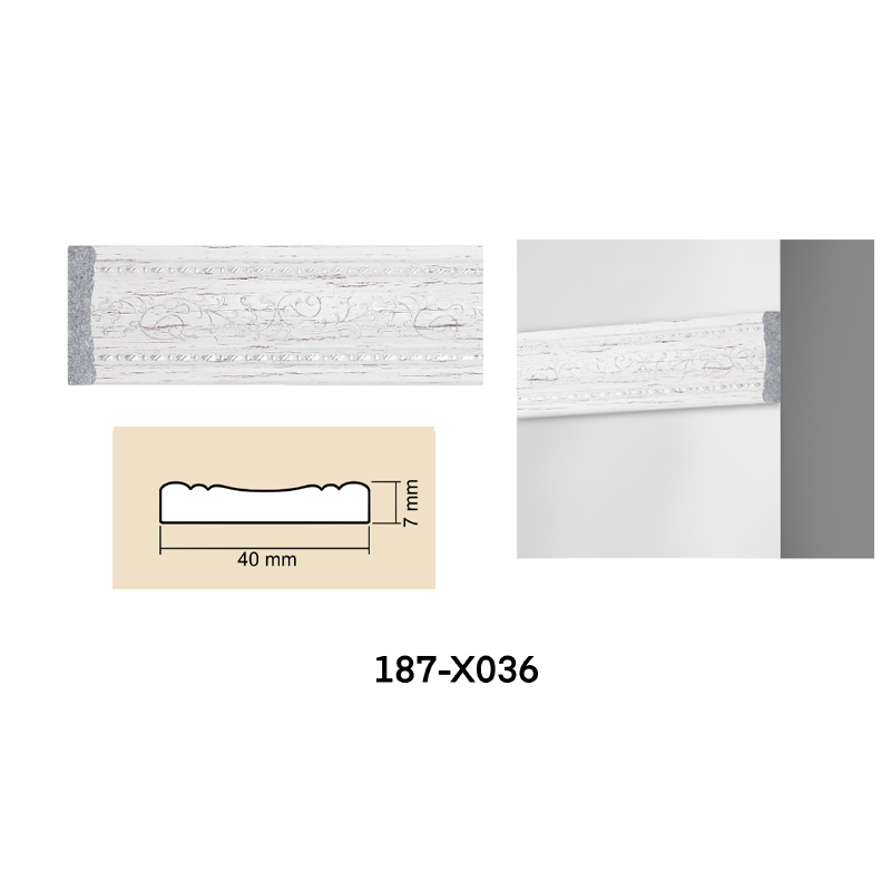 Molding interior pentru perete 187-x036 - de culoare Alb, decor pentru casa ta pe Baghet.md