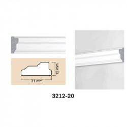 Interior wall molding 3212-20 White color - home decor on Baghet.md