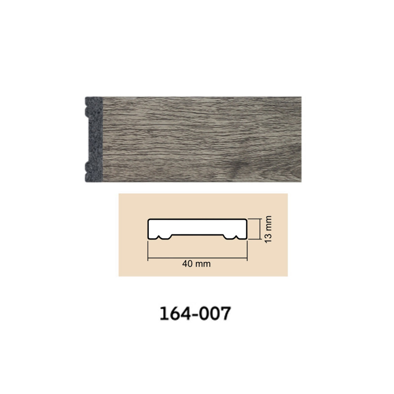 Decorative interior baguette 164-007 (gray) from Baghet.md - a stylish accent for your walls