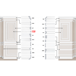 Декоративный пластиковый багет артикул 130-115. Идеальное решение для декора вашего дома или квартиры | Baghet.md