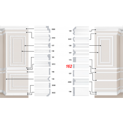 Декоративный пластиковый багет артикул 162-114. Идеальное решение для декора вашего дома или квартиры | Baghet.md