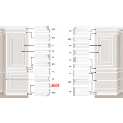 Декоративный пластиковый багет артикул 3008-20. Идеальное решение для декора вашего дома или квартиры | Baghet.md