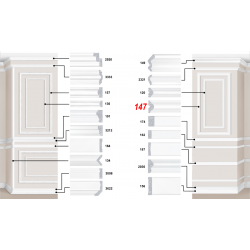 Декоративный пластиковый багет артикул 147-20. Идеальное решение для декора вашего дома или квартиры | Baghet.md