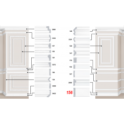 Декоративный пластиковый багет артикул 156-80. Идеальное решение для декора вашего дома или квартиры | Baghet.md
