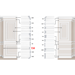 Декоративный пластиковый багет артикул 134-184. Идеальное решение для декора вашего дома или квартиры | Baghet.md