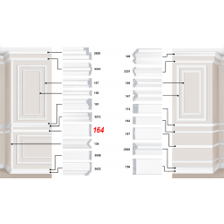 Декоративный пластиковый багет артикул 164-184. Идеальное решение для декора вашего дома или квартиры | Baghet.md
