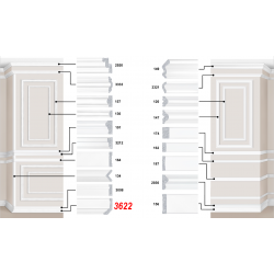Декоративный пластиковый багет артикул 3622-20. Идеальное решение для декора вашего дома или квартиры | Baghet.md