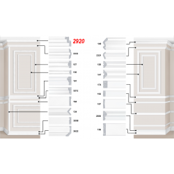 Декоративный пластиковый багет артикул 2920-20. Идеальное решение для декора вашего дома или квартиры | Baghet.md