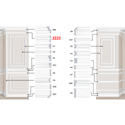 Декоративный пластиковый багет артикул 3333-20. Идеальное решение для декора вашего дома или квартиры | Baghet.md