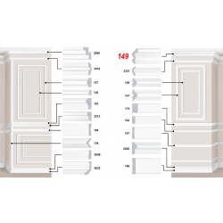 Декоративный пластиковый багет артикул 149-20. Идеальное решение для декора вашего дома или квартиры | Baghet.md