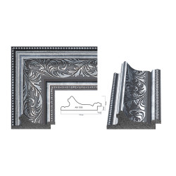 Silver plastic frame Art.No: 100-01-08 at 6,92 USD | Baghet.md