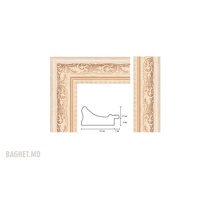 Plastic Frame Art.No: 55-03-01 (gold) at 3,26 USD online | Baghet.md