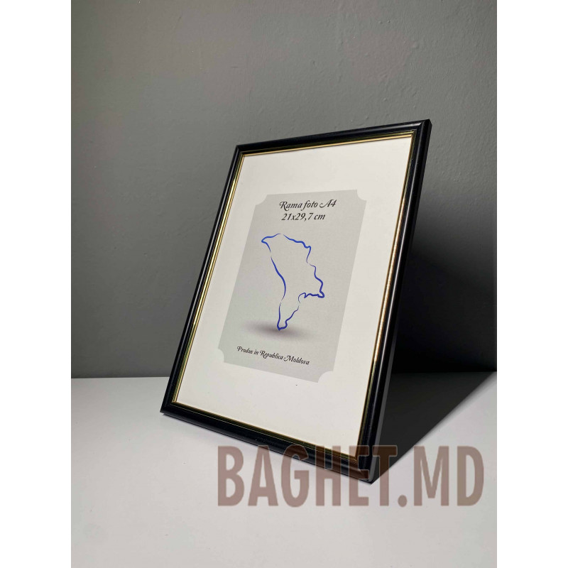 Buy A4 size photo frame (21x29.7cm) Paloma Black online at Baghet.md