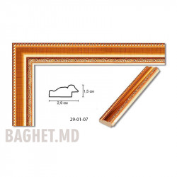 Золотой Пластиковый багет Art. 29-01-07 (29 мм) по 0,98  USD на Baghet.md