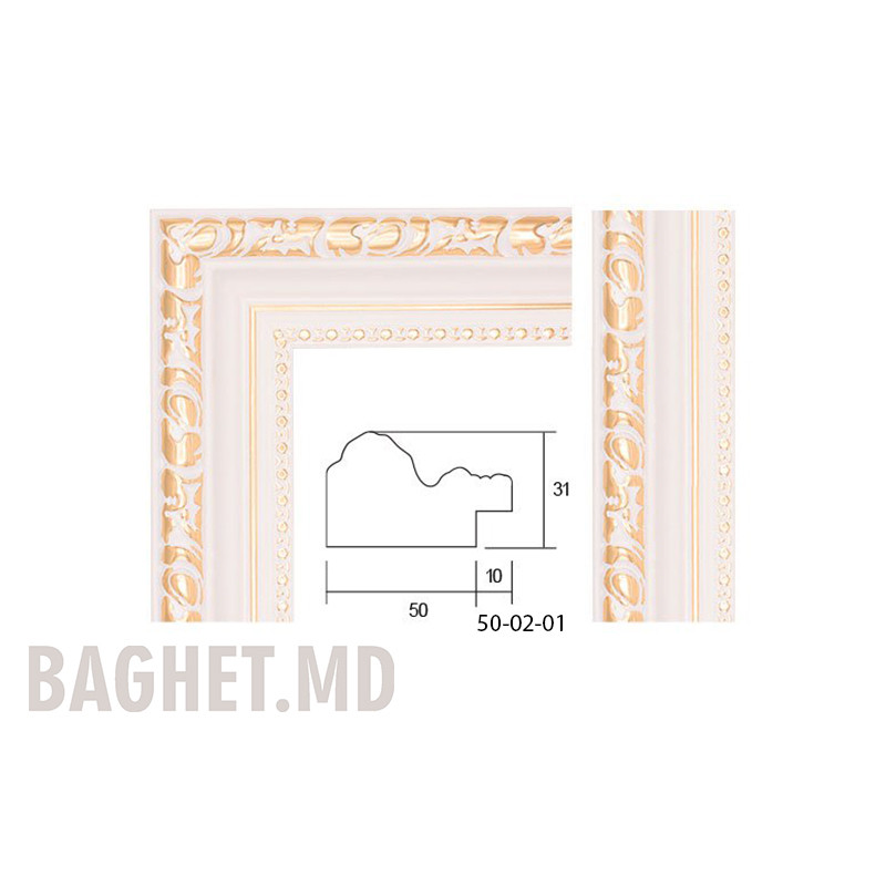 Пластиковый багет Art. 51-02-01 по 3,51 USD на Baghet.md